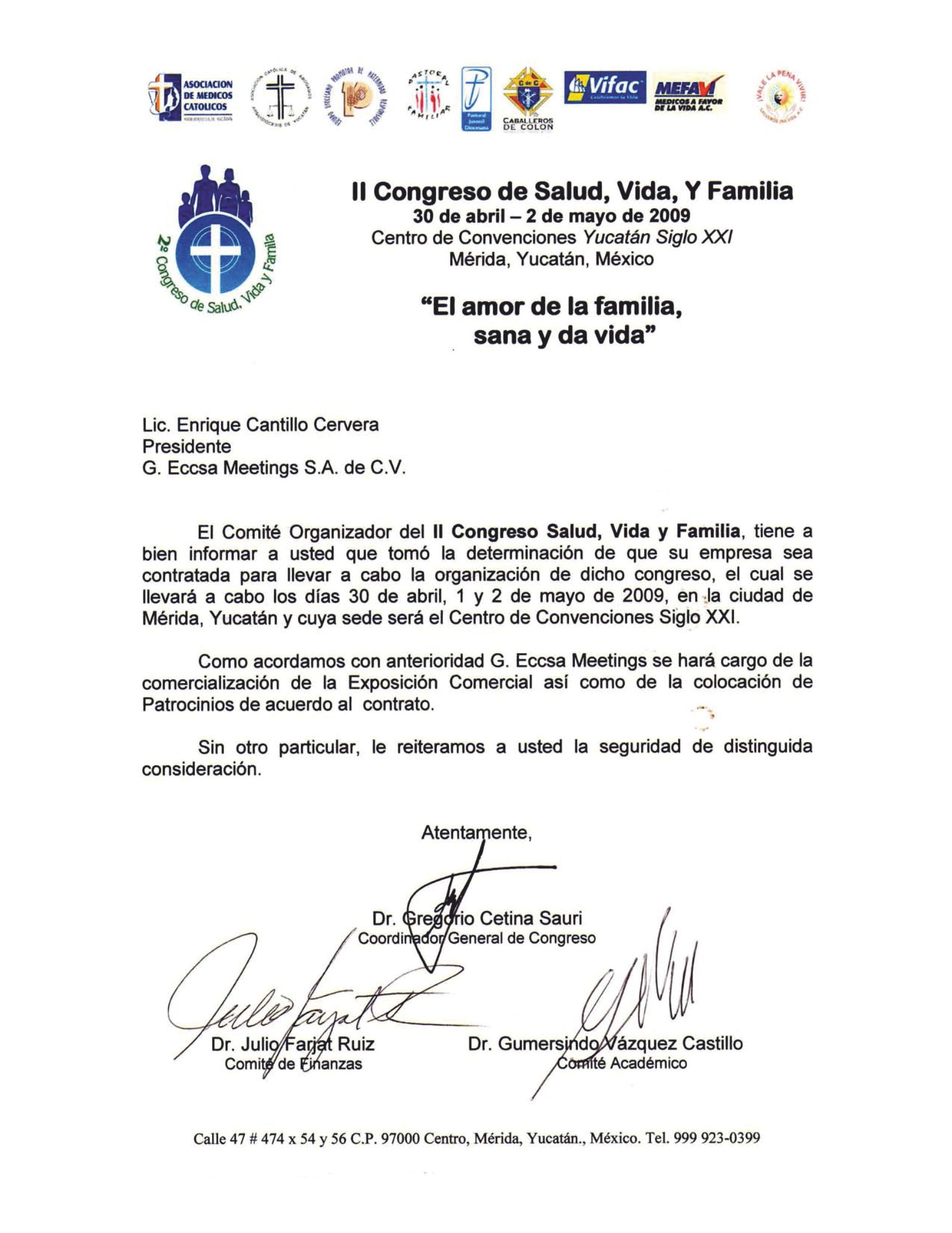 CONGRESO DE SALUD VIDA Y FAMILIA