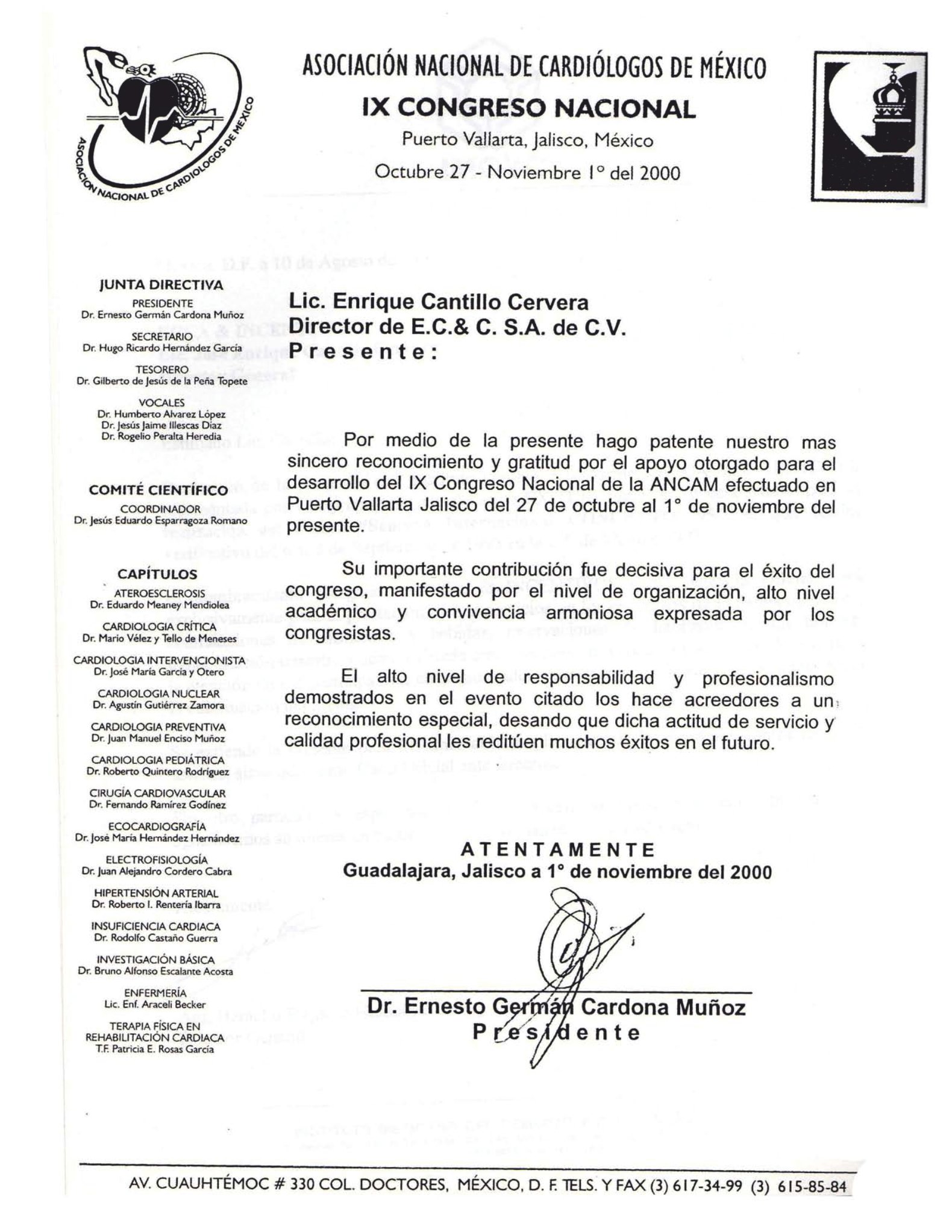 ASOCIACIÓN DE CARDIOLOGOS DE MÉXICO