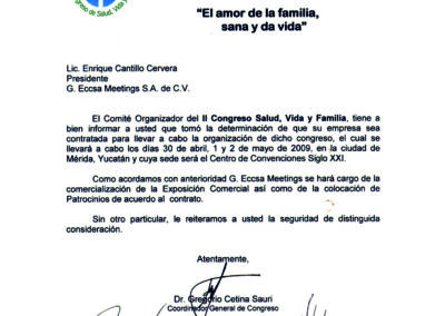 Congreso de la Salud, Vida y Familia