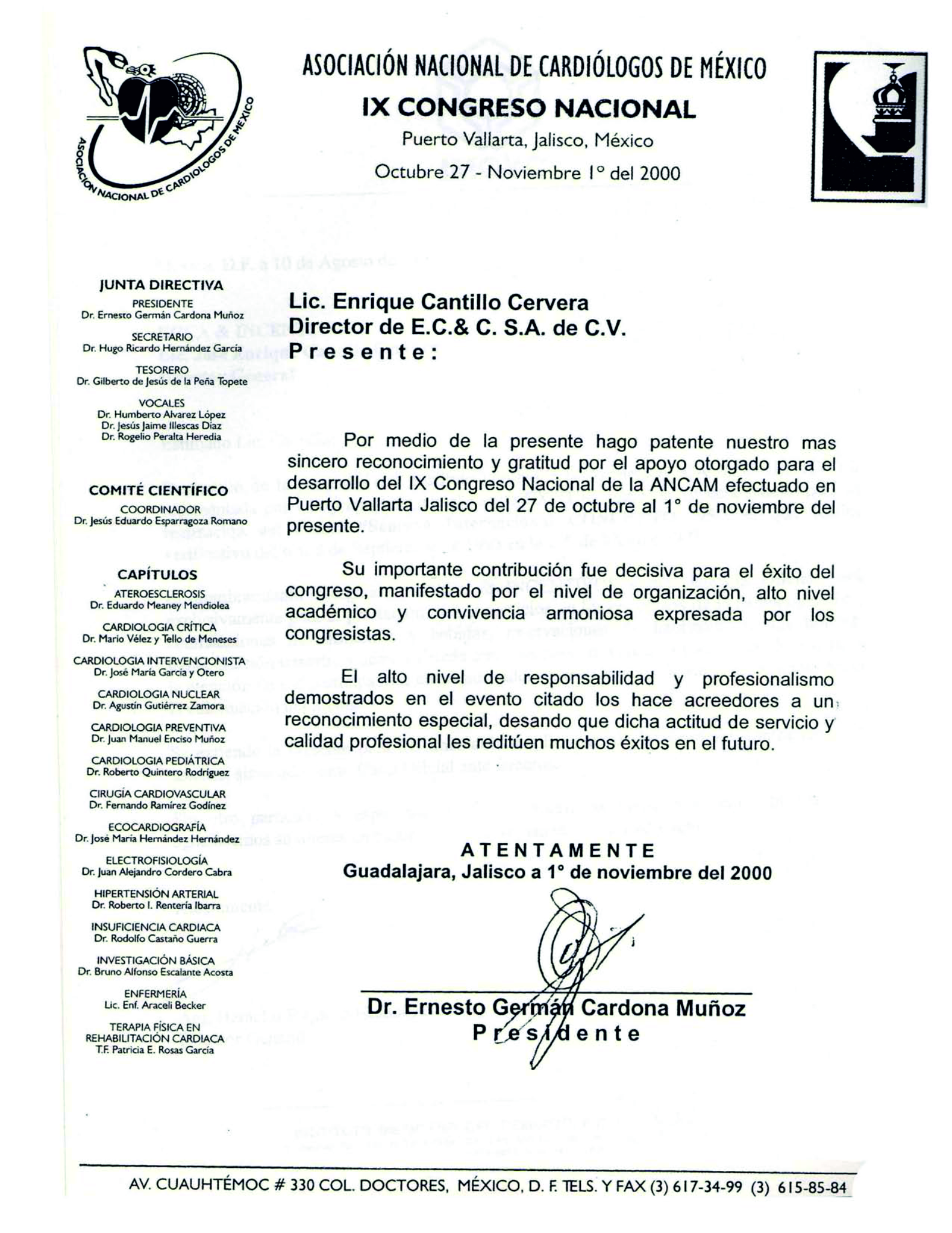 Asociación Nacional de Cardiologos de México